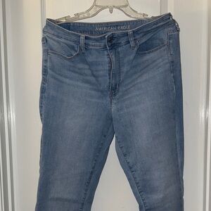 American Eagle Outfitters Women's Light Blue Skinny Jeans